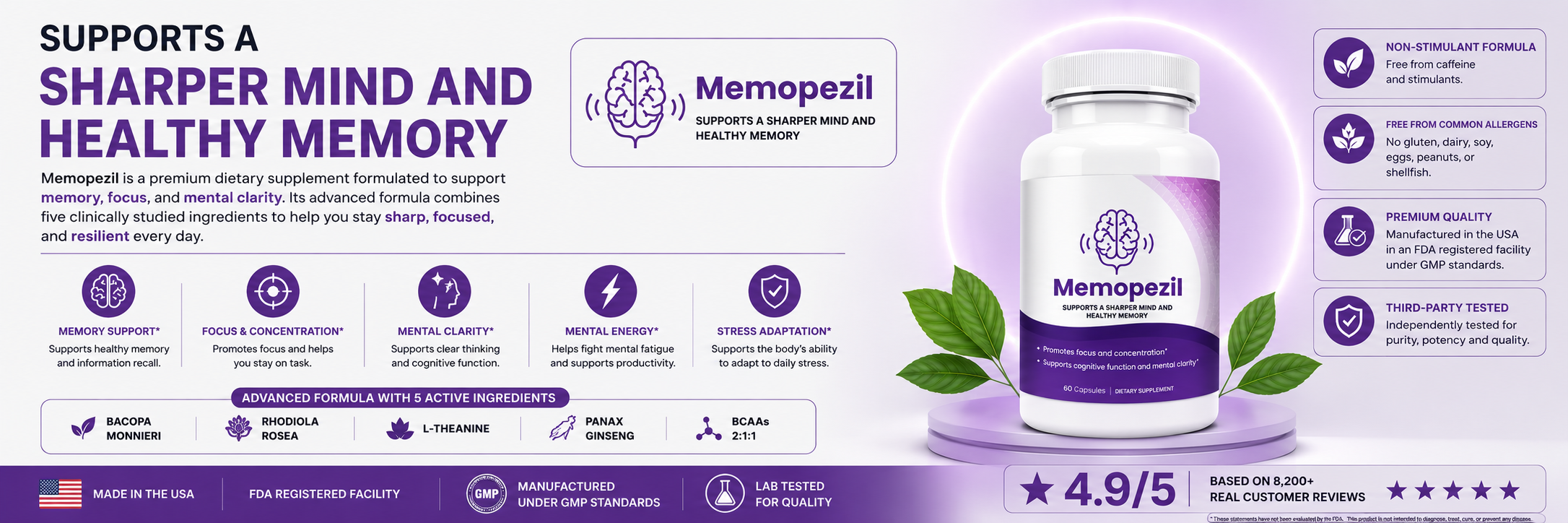 What is Memopezil cognitive support supplement